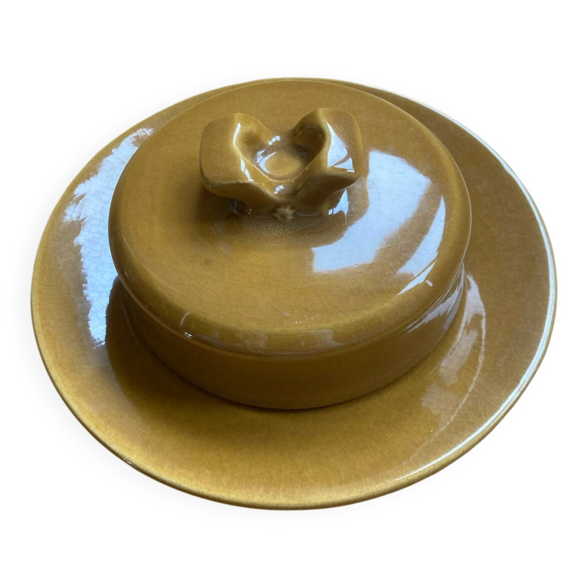 Ceramic butter dish from Beauce by Jean Cartier