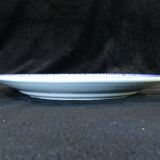 12 flat plates badonviller décor blue flower no digoin nº1