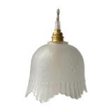 Pendant in etched opaque glass