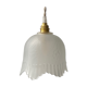 Pendant in etched opaque glass