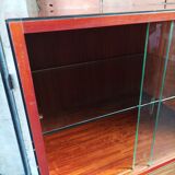 Vintage 60s display cabinet signed simat made in France