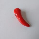 Set of 6 ceramic red pepper knife holders