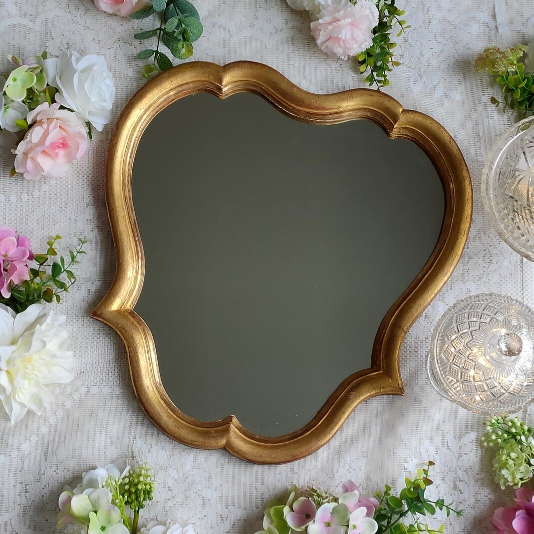 Wall mirror gilded wood