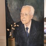 Portrait in oil on canvas