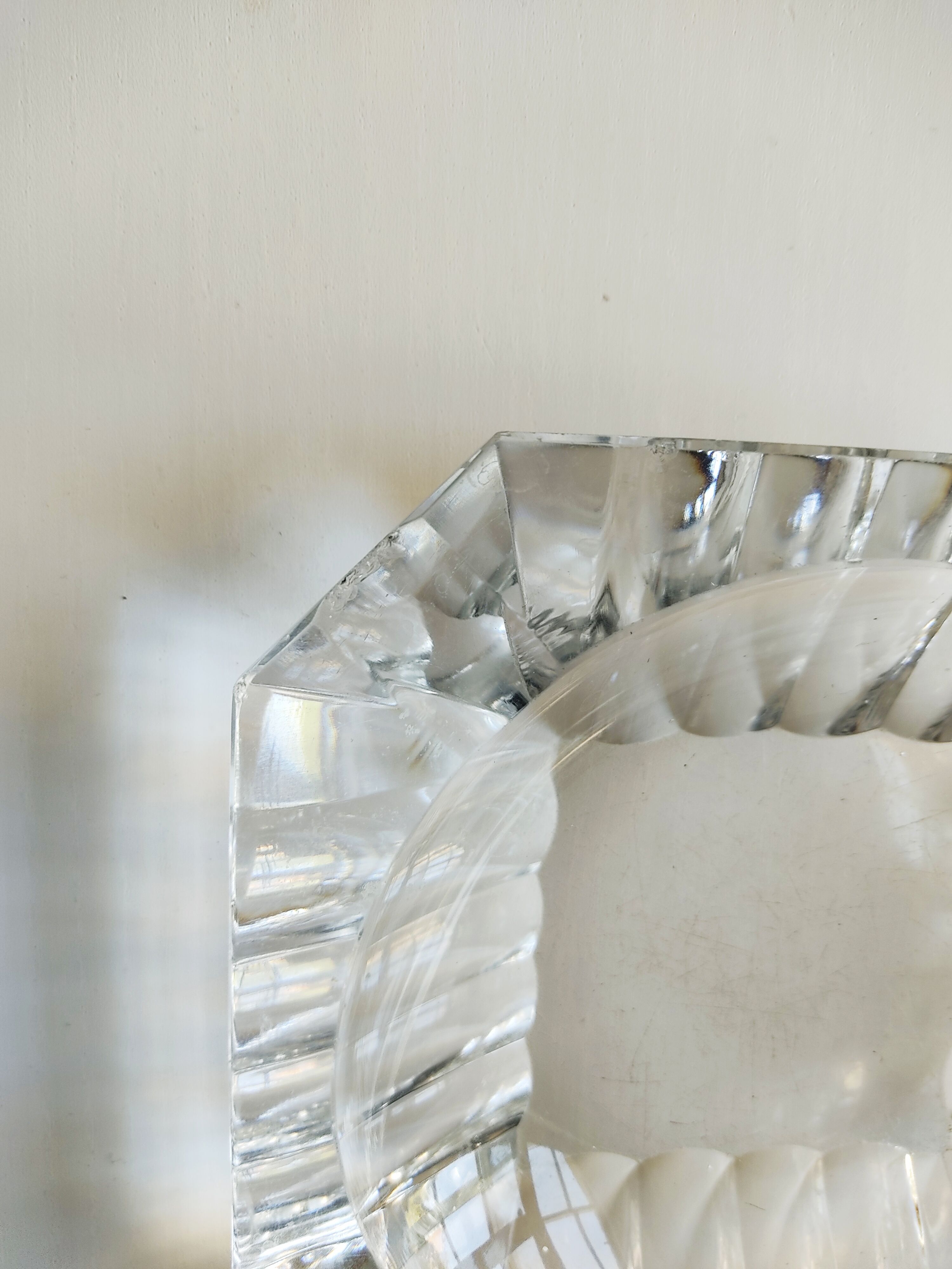 Val Saint Lambert crystal ashtray