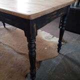 Old table feet turned