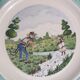 Dessert plates, old, talking theme Fables of the Fountain
