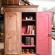 Armoire ou penderie française antique Louis XV rustique