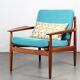 Scandinavian teak armchair by Arne Vodder for Gløstrup Mobelfabrik