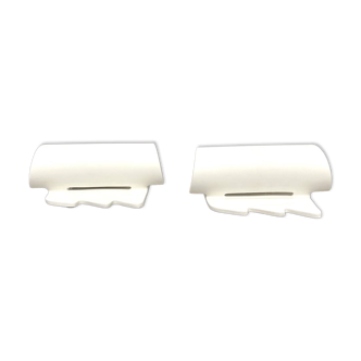 Pair of ceramic wall lights