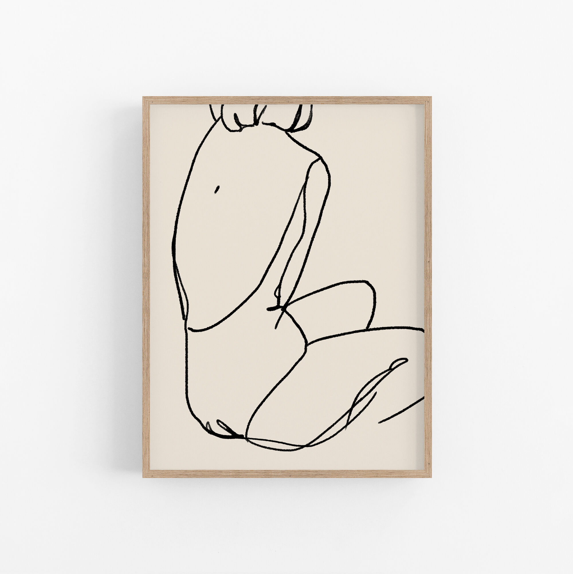 Female figure giclee art print, 50x70cm