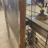 Mirror trumeau in gilded wood and stuck