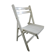Chaise pliante en bois patine crème des années 70