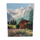 Tableau montagne signé