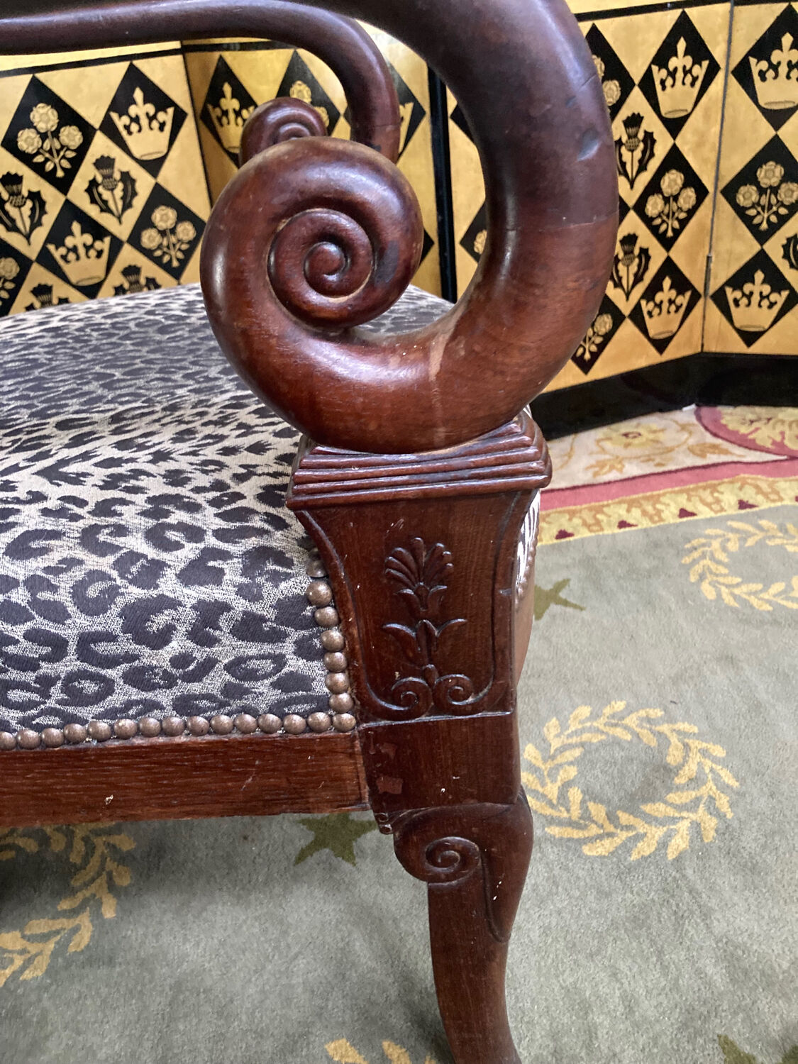 2 armchairs restoration with stock
