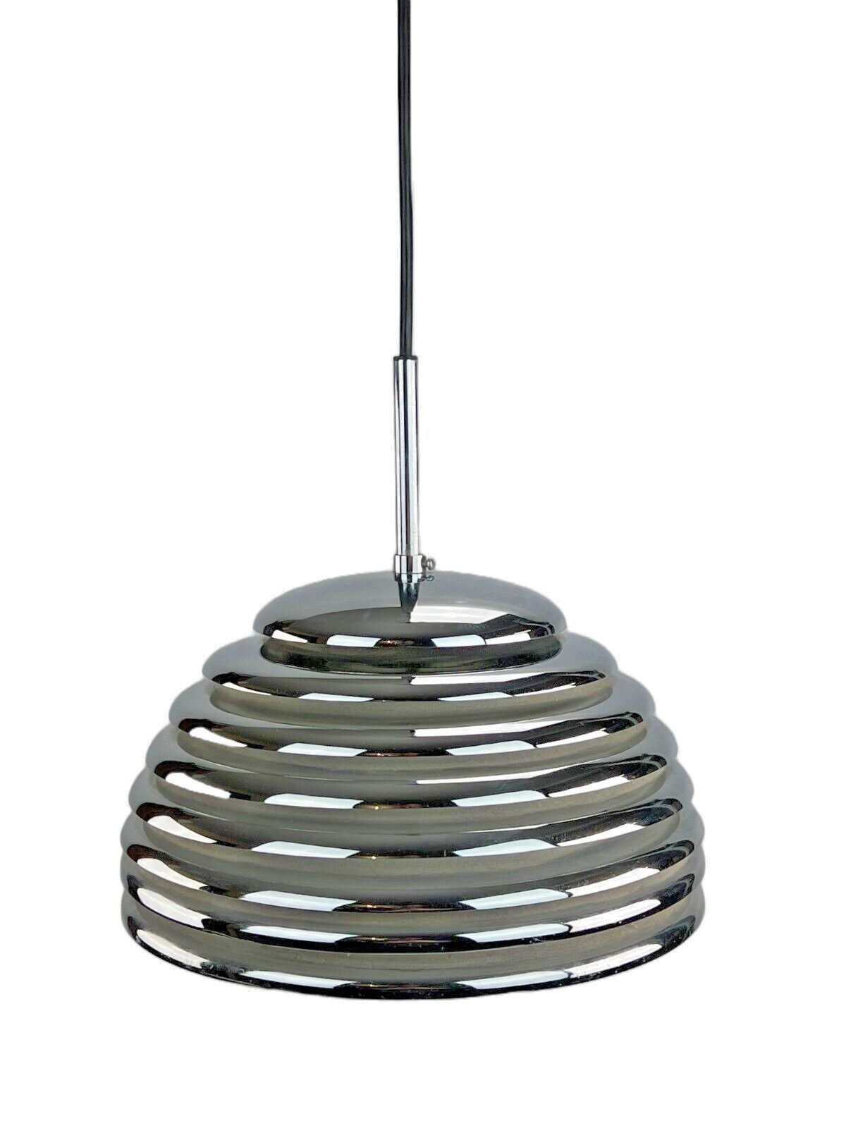 Kazuo Motozawa Saturno chrome design pendant light from the 60s
