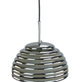 Kazuo Motozawa Saturno chrome design pendant light from the 60s