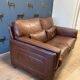 Beautiful buffalo leather 2-seater sofa
