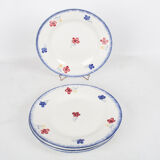 Set of 5 plates flat Mary - Lou Digoin Sarreguemines 1922/1965