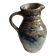 Enamelled ceramic pitcher, signature mb the terminal