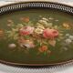 Oval tray in painted sheet metal Napoleon III