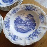 Ensemble 37 assiettes Sarreguemines