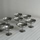 6 stainless steel footed bowls