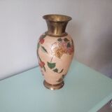 Vase en laiton art déco