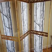 Old restyled metal screen, 3 shutters, 170 cm