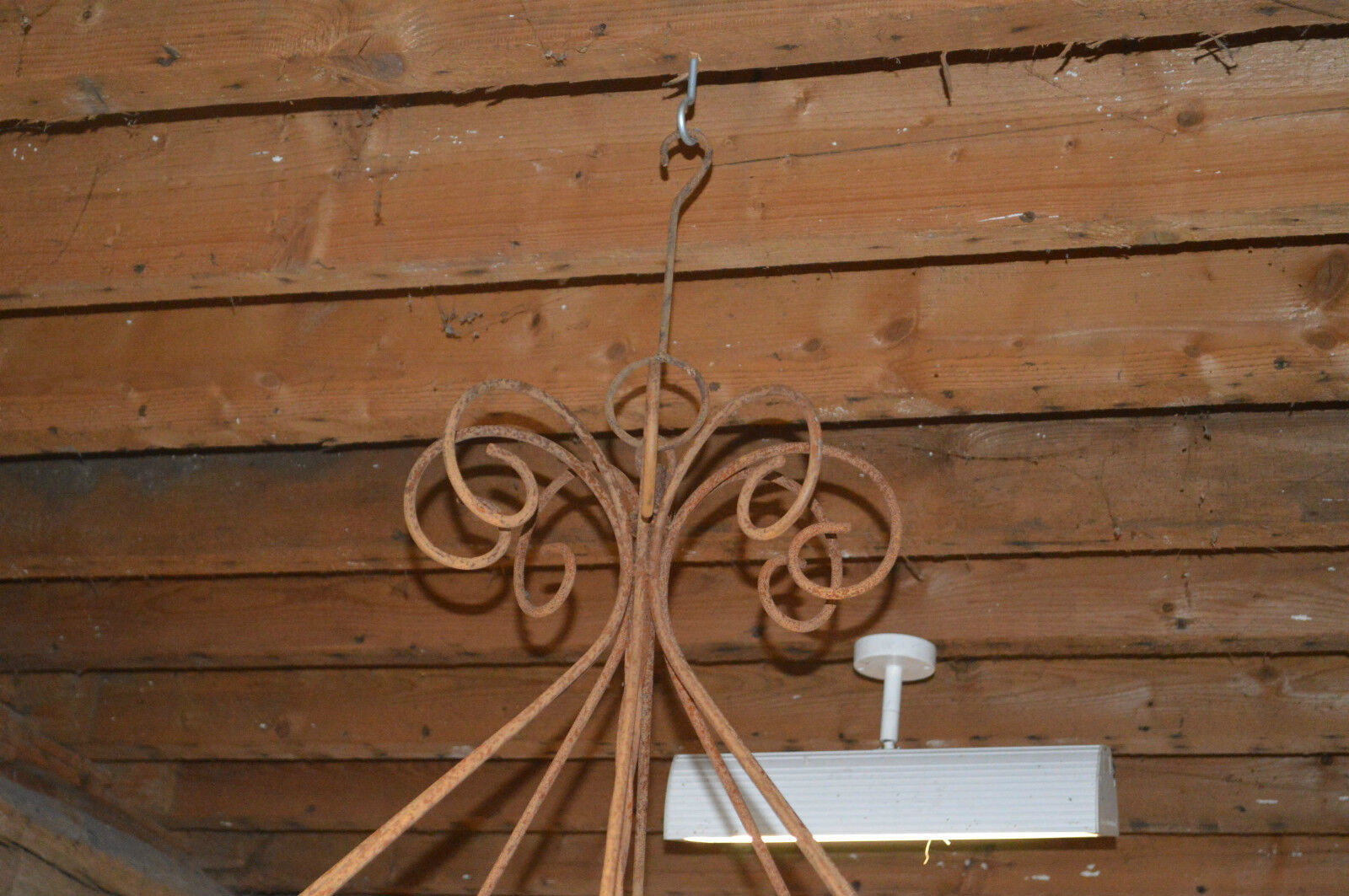 wrought iron candle chandelier