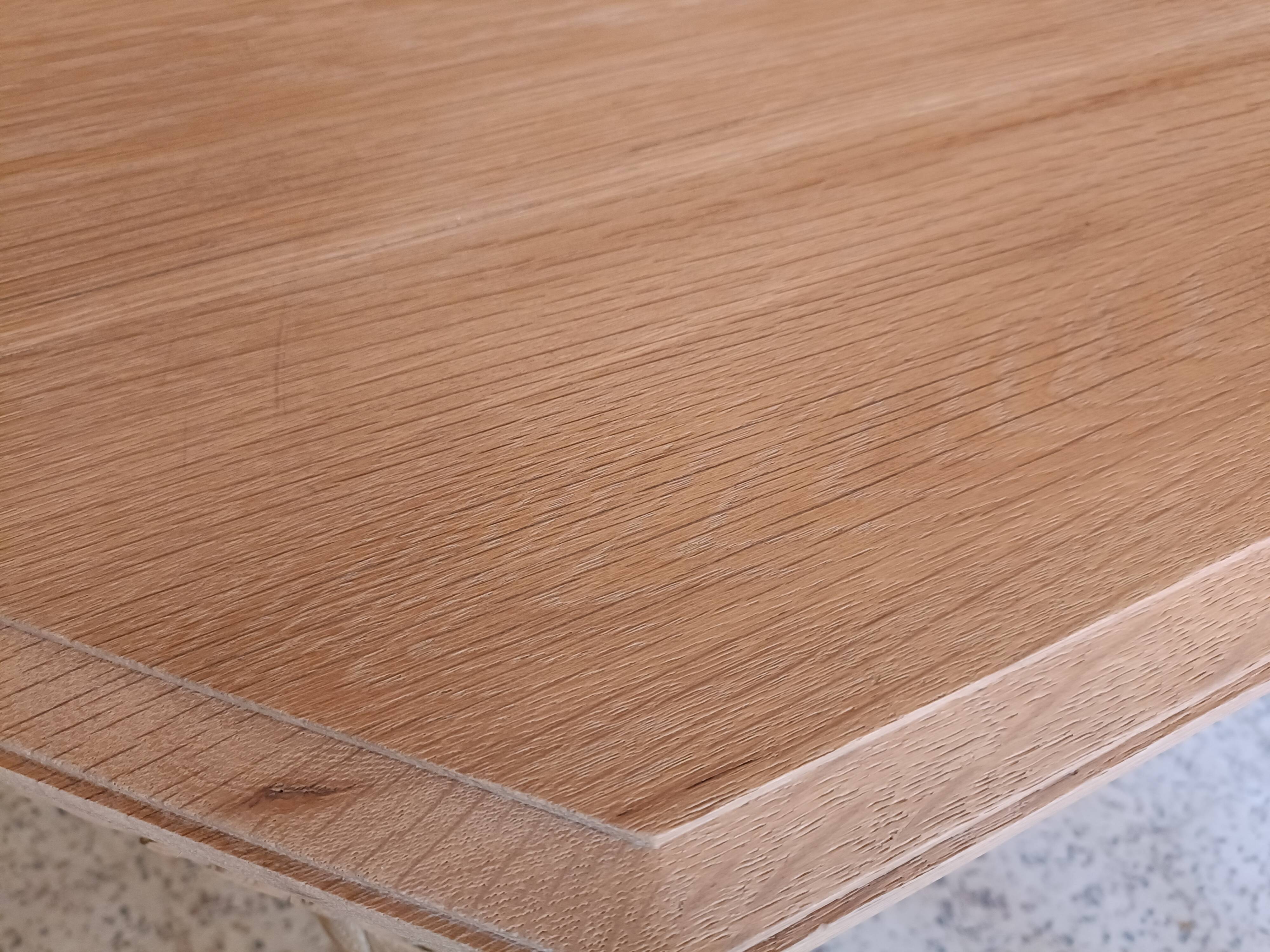 Table à manger art déco rénovée avec rallonge