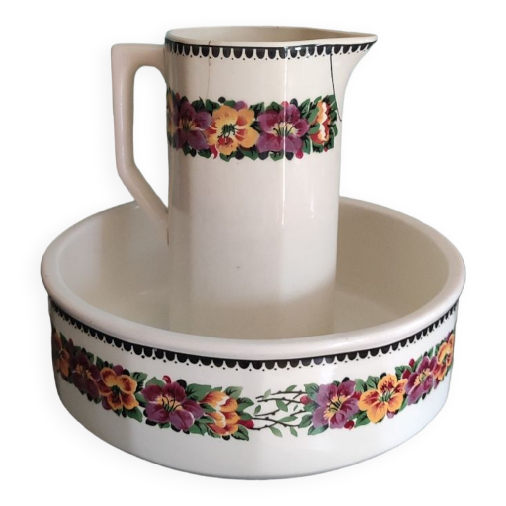 Ensemble toilette vasque et broc Villeroy et boch Selency