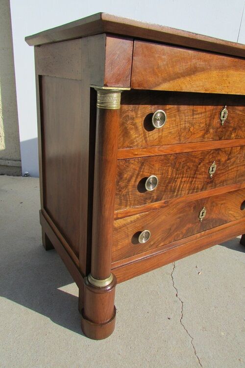 Dresser period Empire walnut , 19th century