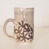 Set of 4 vintage mid century brutalist tea mugs by David Sharp