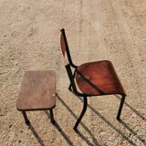 Chair & children's stool vintage year 50/60