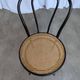 Mid-Century Thonet Style Dining Chair / Black Bentwood & Cane Seat Vintage