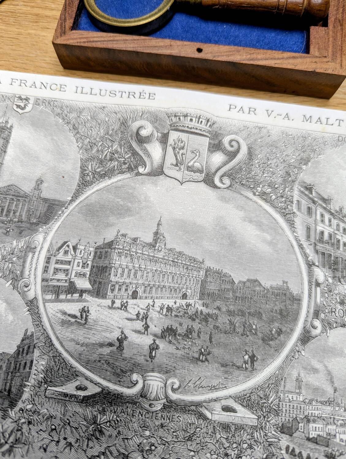 The main cities of the North, vintage engraving, printed in 1883.