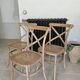 3 cane bistro chairs