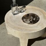 Dish in petrified wood