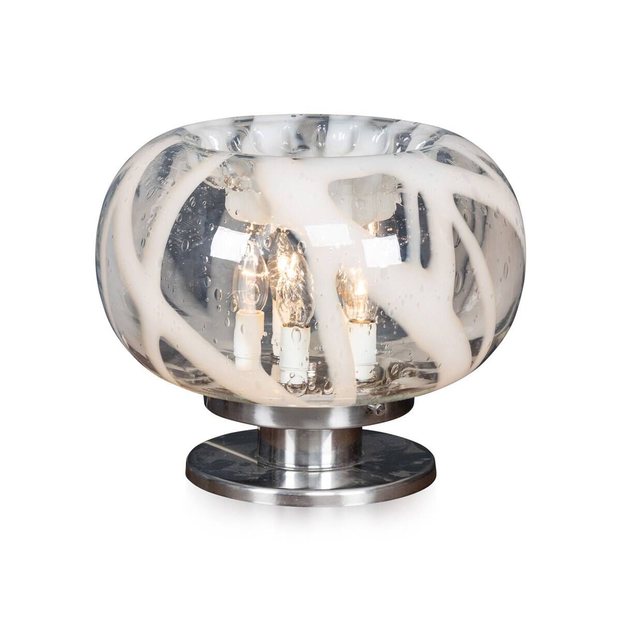 A vintage 20thc italian table lamp by carlo nason for mazzega, murano c1970