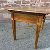 Alsatian farmhouse table Louis XVI walnut