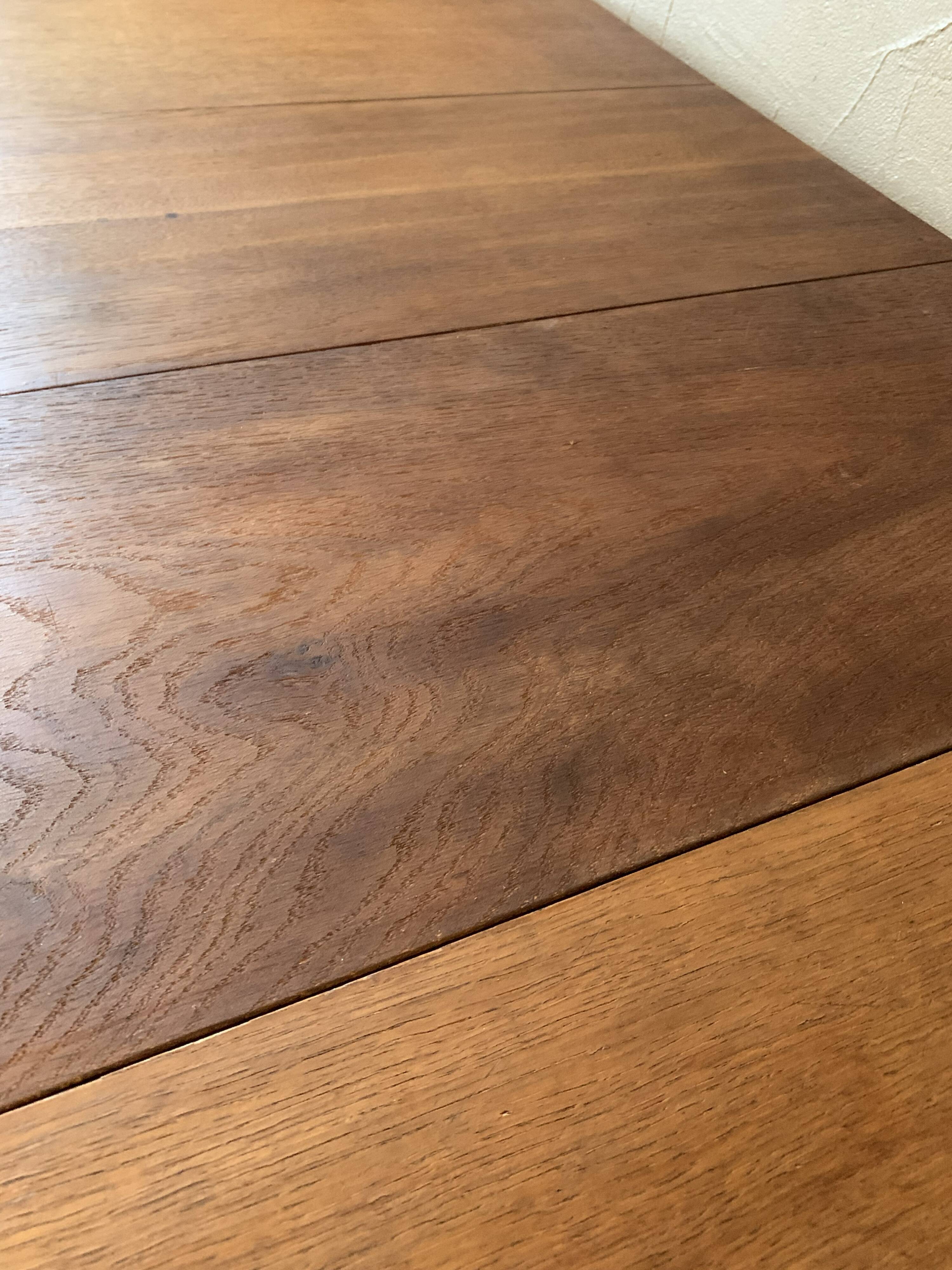 Vintage extendable oak table from the 50s