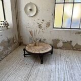 Table basse Herbier ronde Roger Capron