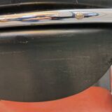 Kevi armchair in skai and chrome metal
