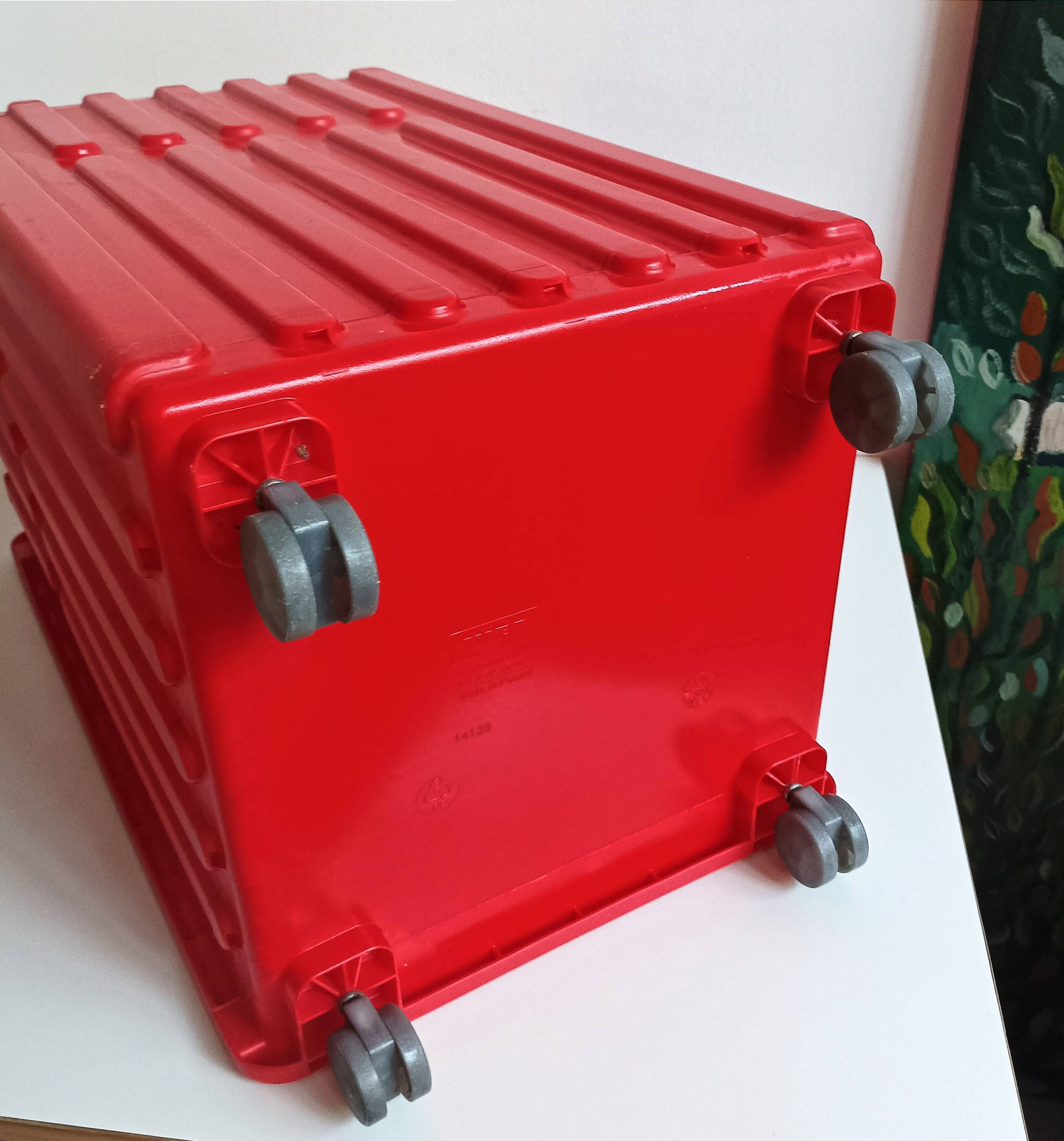 Vintage Ikea Hagberg trolley on wheels