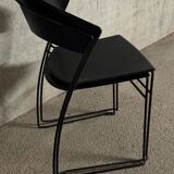 2 Hannes Wettstein dining chairs for Baleri Italia Juliette model