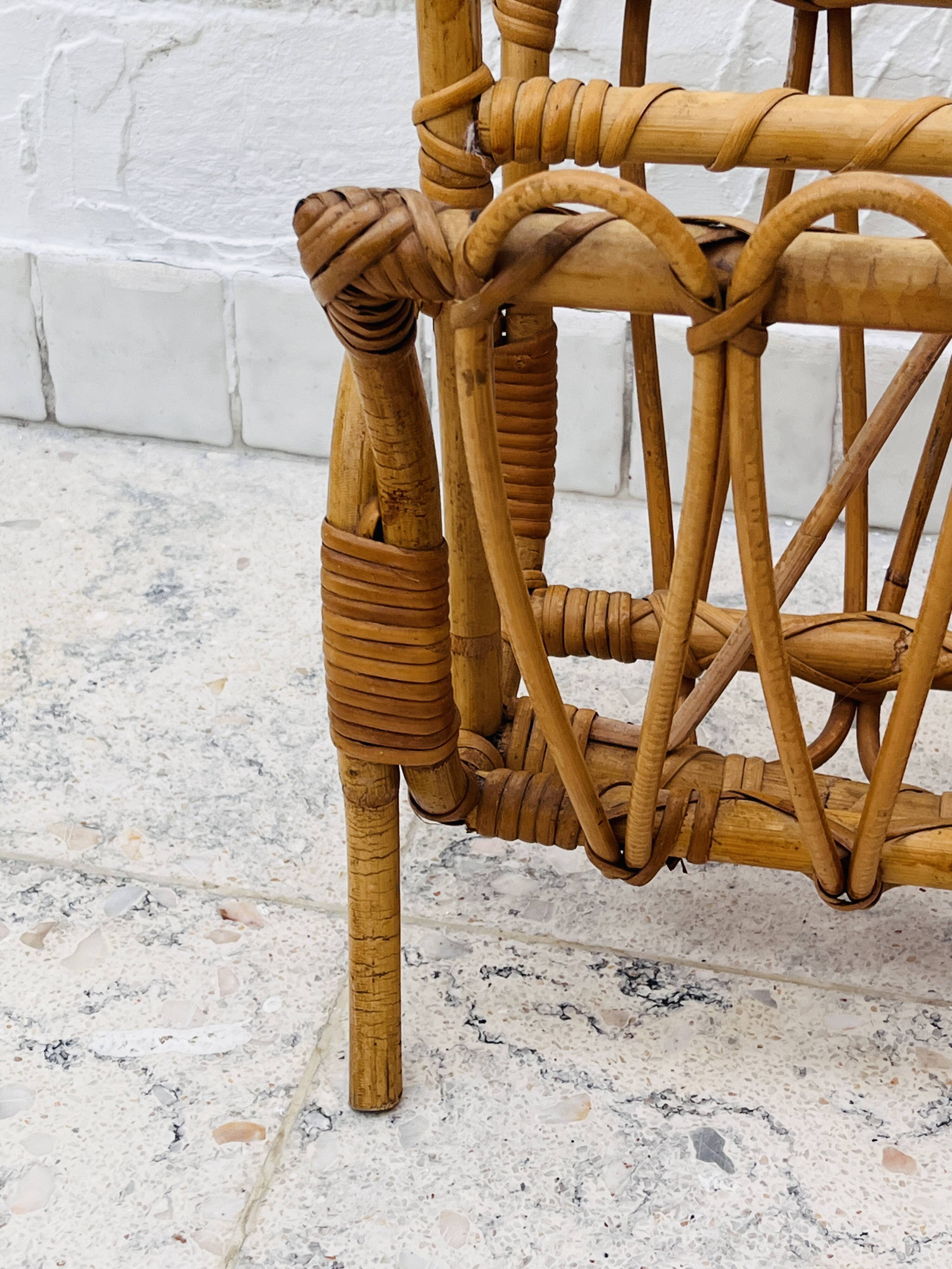 Bamboo Magazine Rack