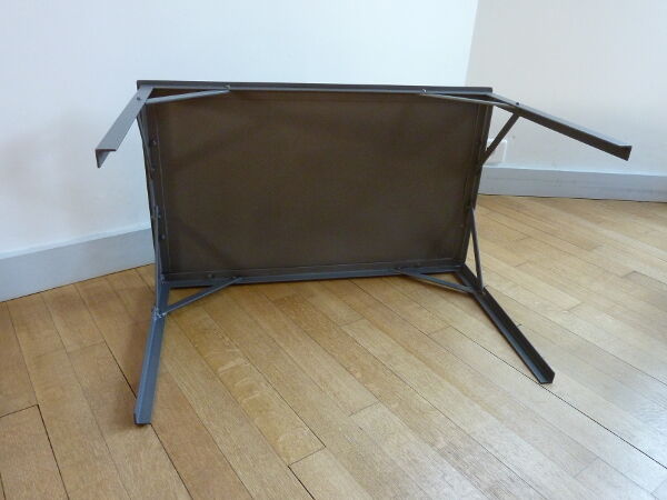 All metal coffee table