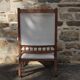 Fauteuil XIXème en bois retapissé en chanvre
