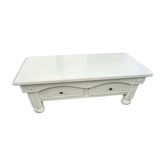 Stylish Country-Style Coffee Table (Antique White) – Great Condition